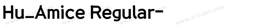 Hu_Amice Regular字体转换